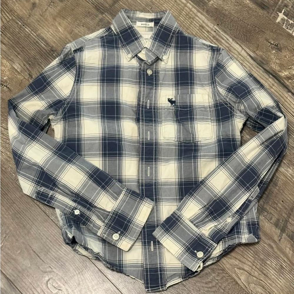 Abercrombie kids youth medium button up shirt